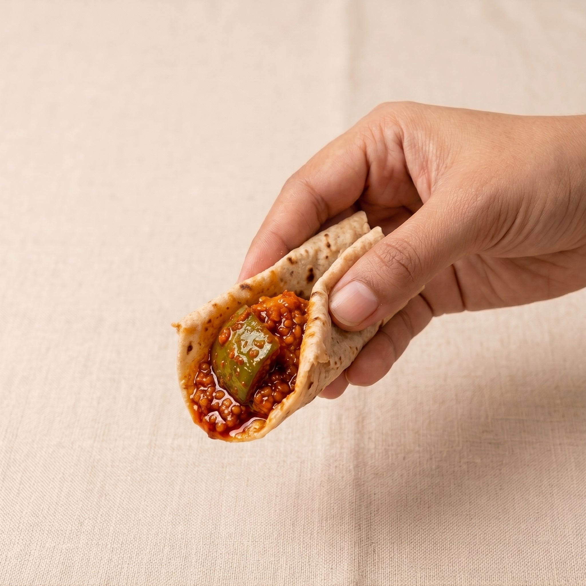Gujarati mango pickle served with thepla and rotli – Achar Wali Dadi